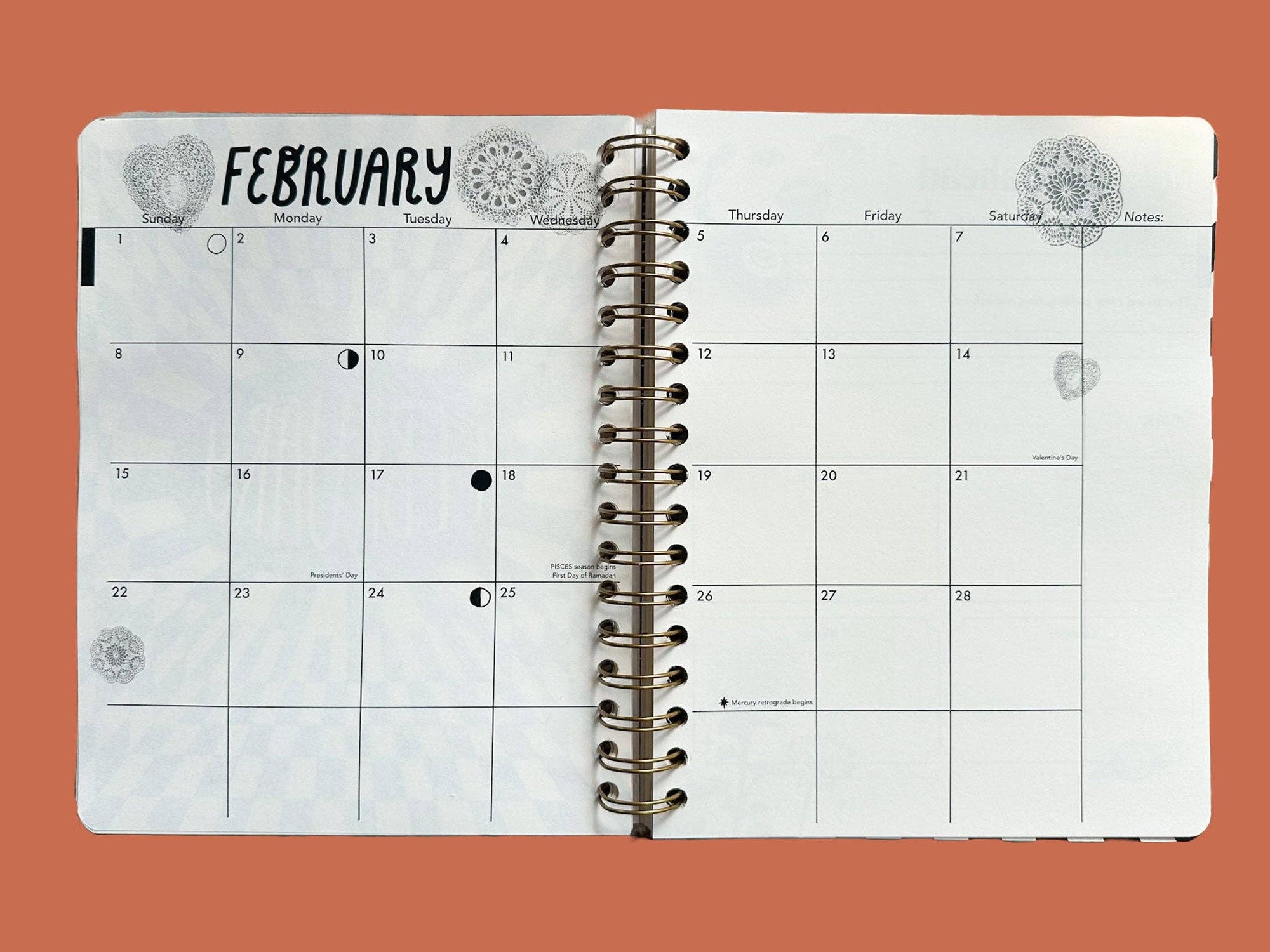 PRE-ORDER | Undated Flexible Planner, Flower Power Cover