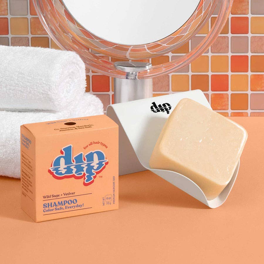 Dip - Color Safe Shampoo Bar for Every Day - Wild Sage &amp; Vetiver: 4 oz