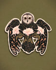 Owl & Moonflowers Durable & Weatherproof Sticker