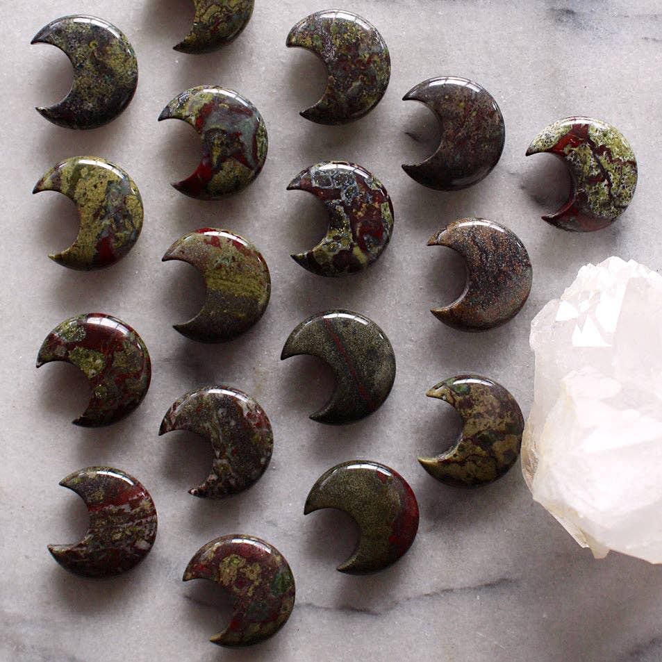 Dragon's Blood Jasper Moon (Crystals &amp; Stones)