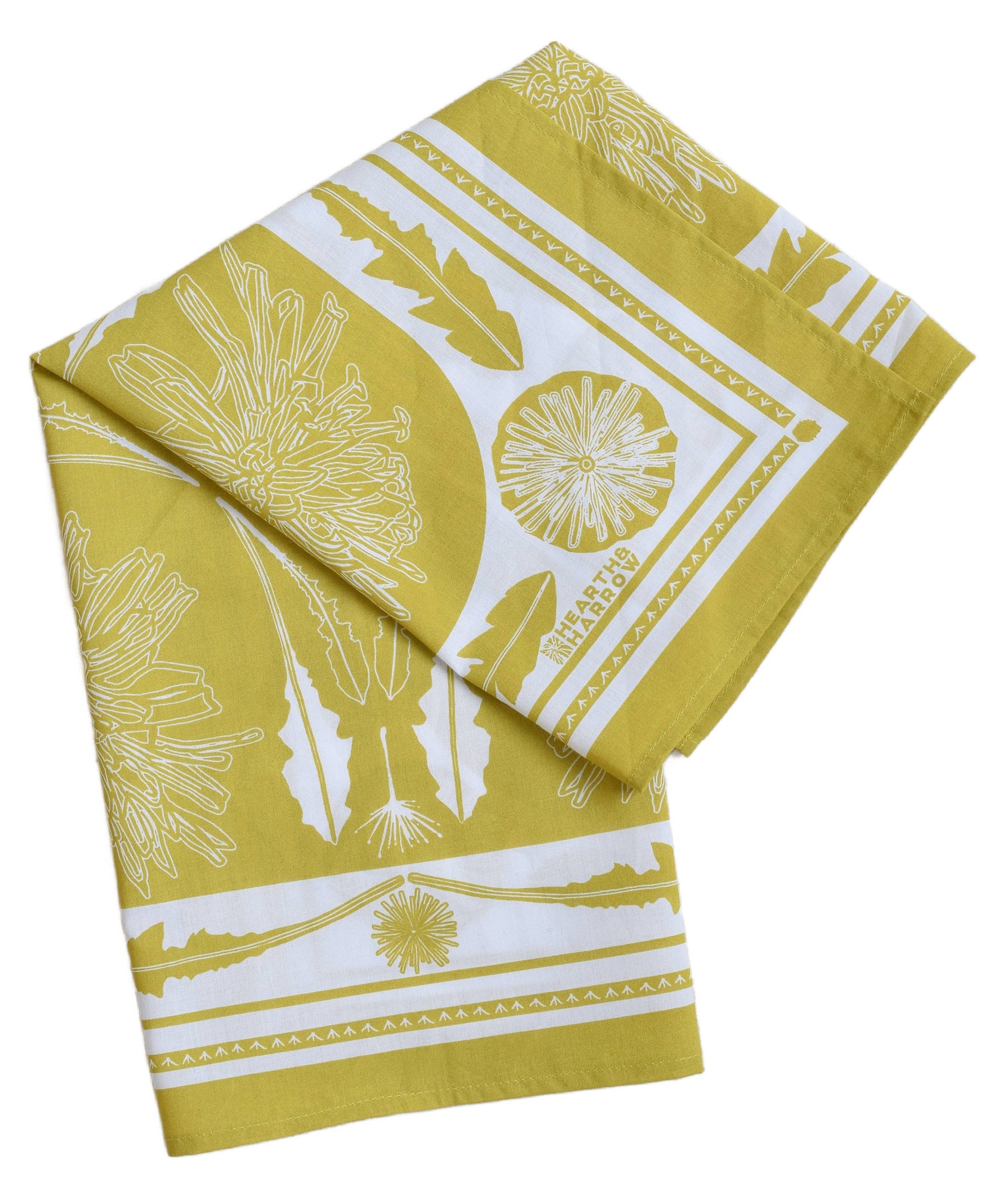 Dandelion Bandana - 100% Cotton - Mustard Yellow - Dandy