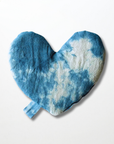 Heart Eye Pillow - Botanically Dyed - Indigo Sky - V Day