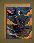 Whale Song – Blank Greeting Card Nature Illustration