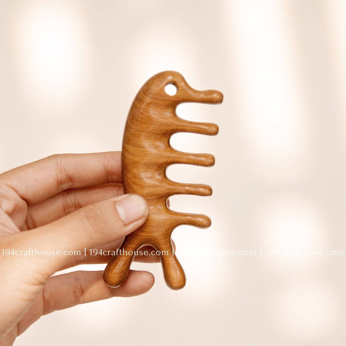 Natural Wooden Scalp Massage Comb  - Gifts For Mom