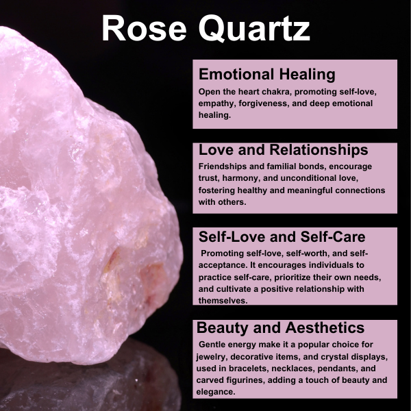 Attracting LOVE Crystal Set, Crystal Healing Love Gift Kit