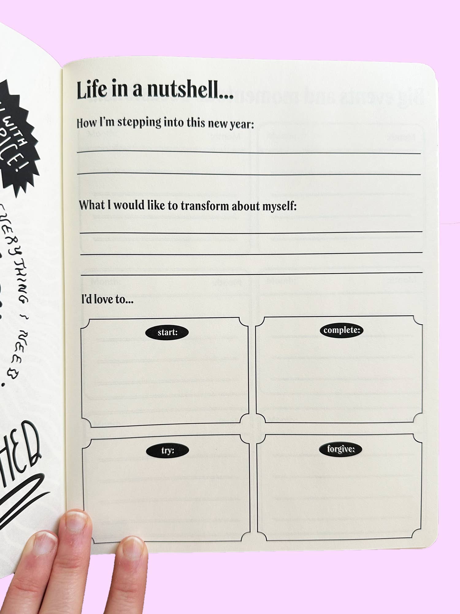 Rare Rose Month View Planner