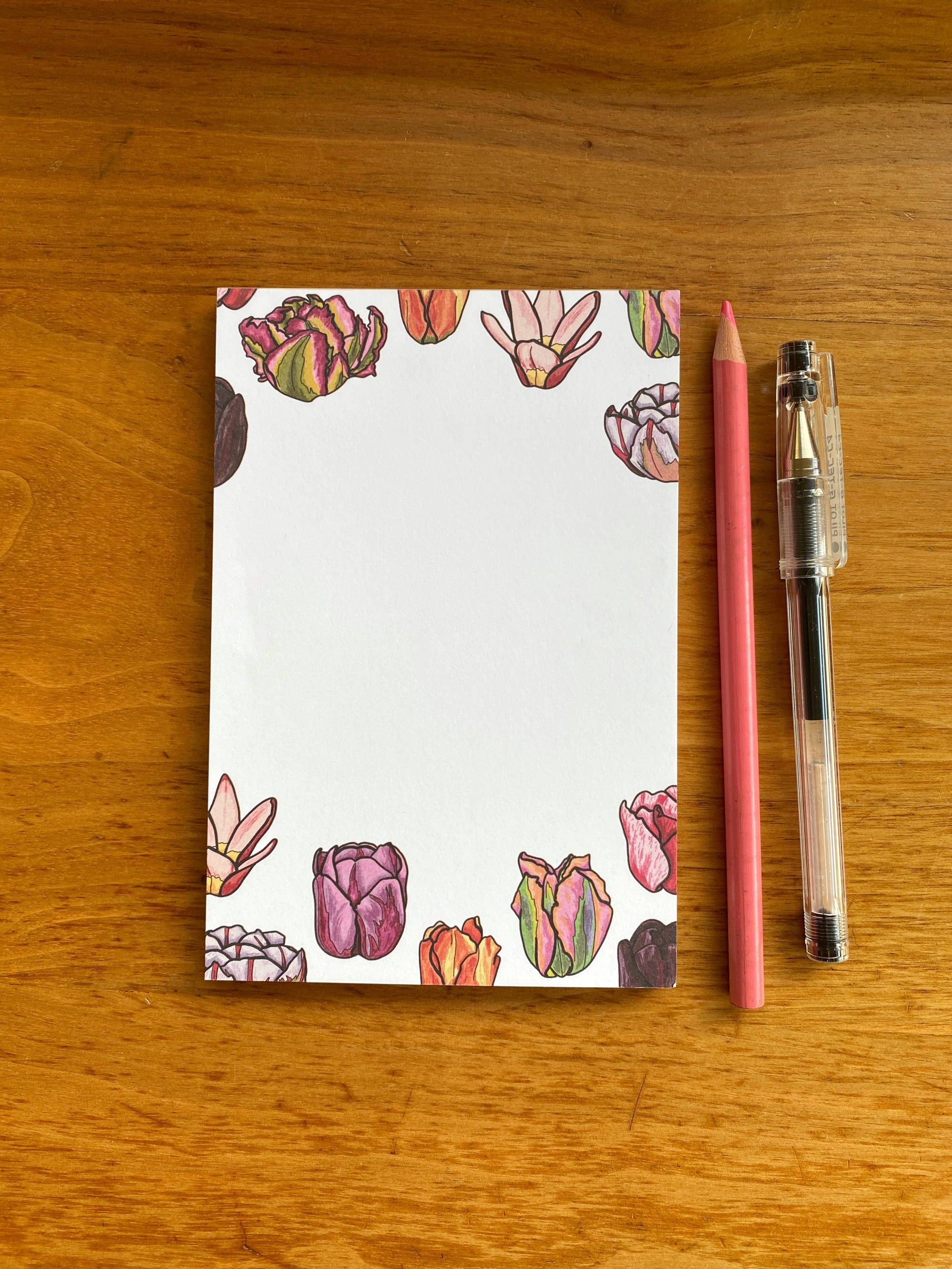 Illustrated Tulip Market Notepad