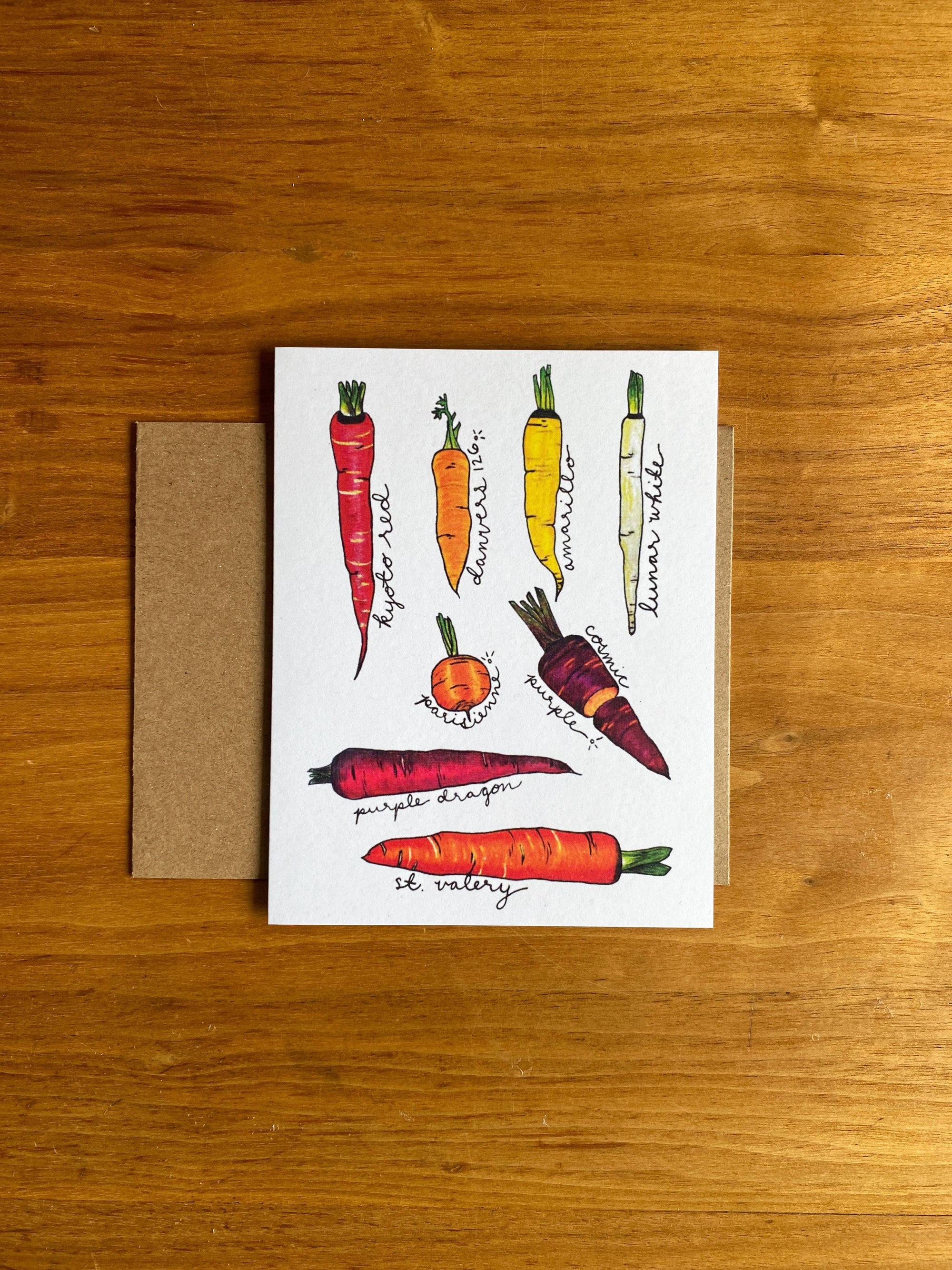 Heirloom Carrot Card