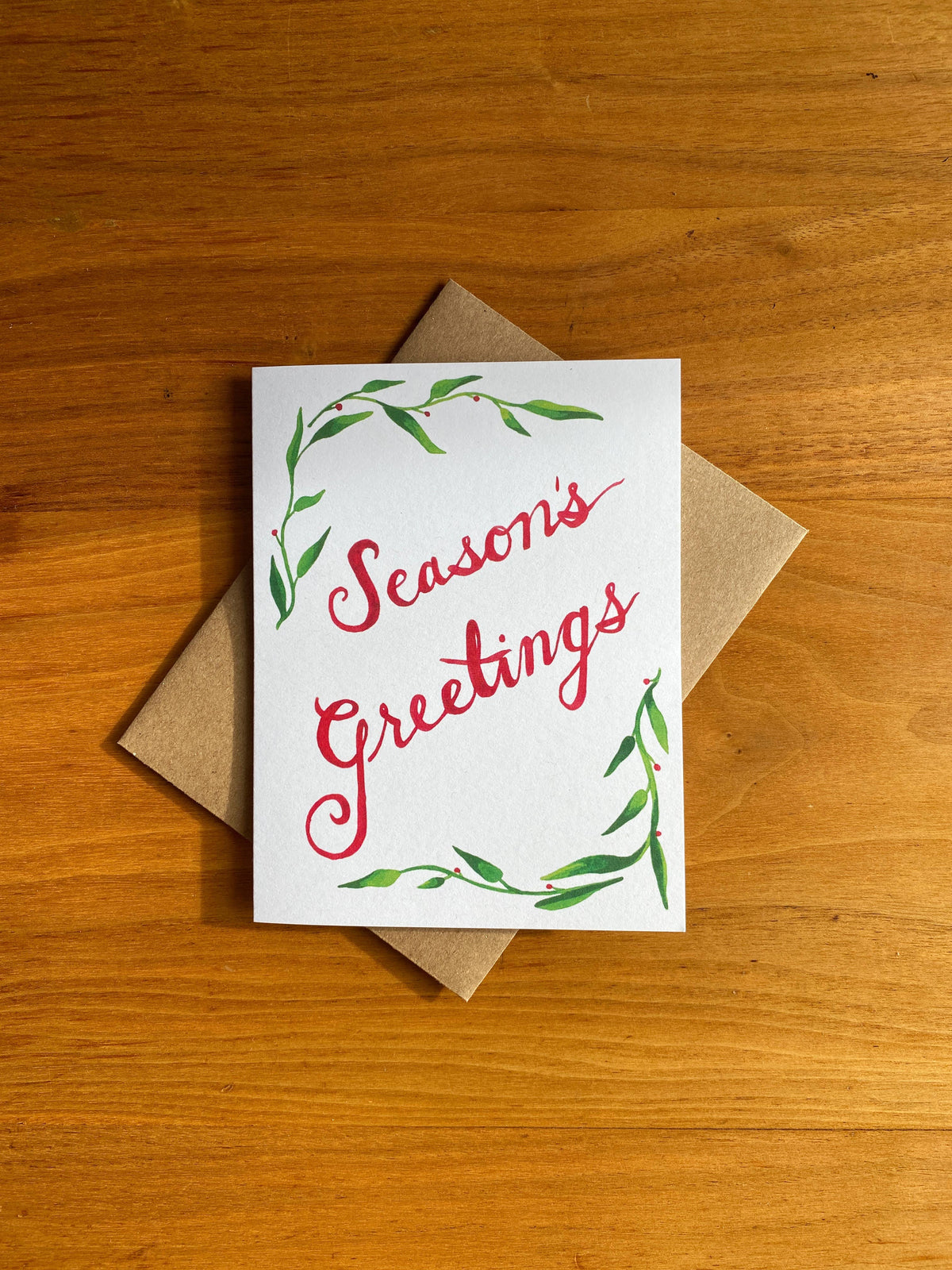Seasons Greetings Holiday Greeting Card