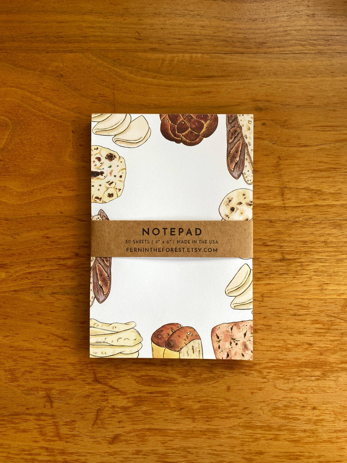 Illustrated Bread Market Notepad