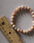 Peach Moonstone Bracelet 6mm - Crystals & Stones
