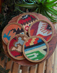 Wool Kilim Rug Coaster + Plant Pad