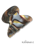 Kimono Clips - 529f French Round Mini Claw: Tortoiseshell