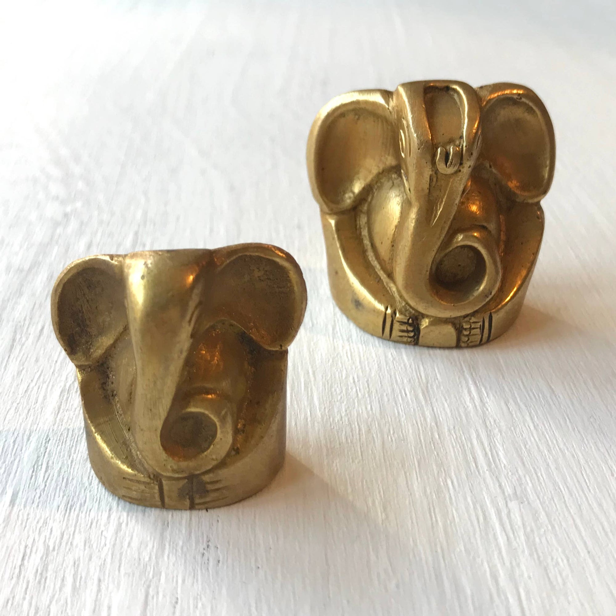 Brass Ganesh Figurine - Great Gift!: Small