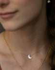 Mother of Pearl Moon Necklace