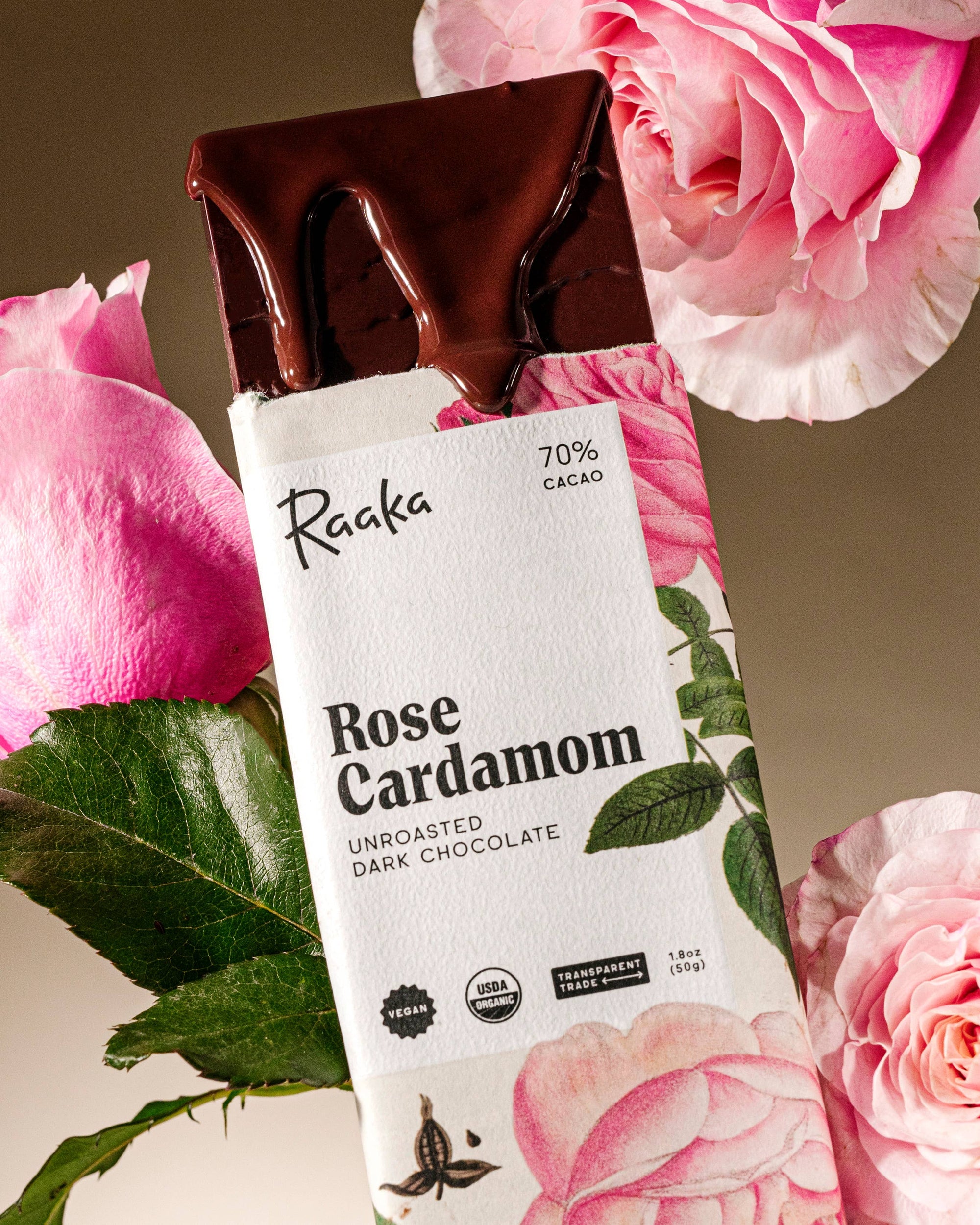 70% Rose Cardamom Bar - Valentine&#39;s Limited Batch