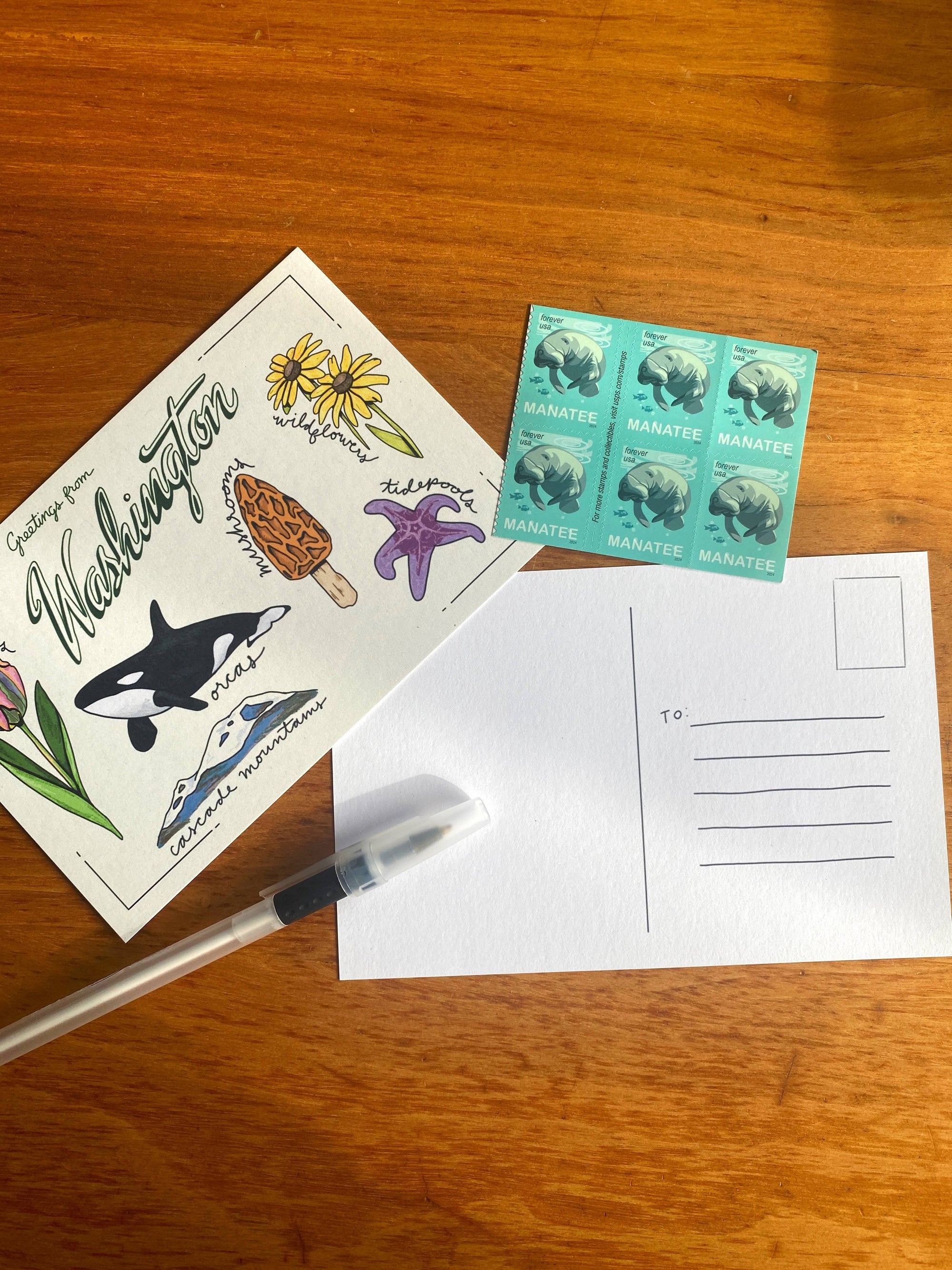 Washington State Postcard | 4&quot; x 6&quot;