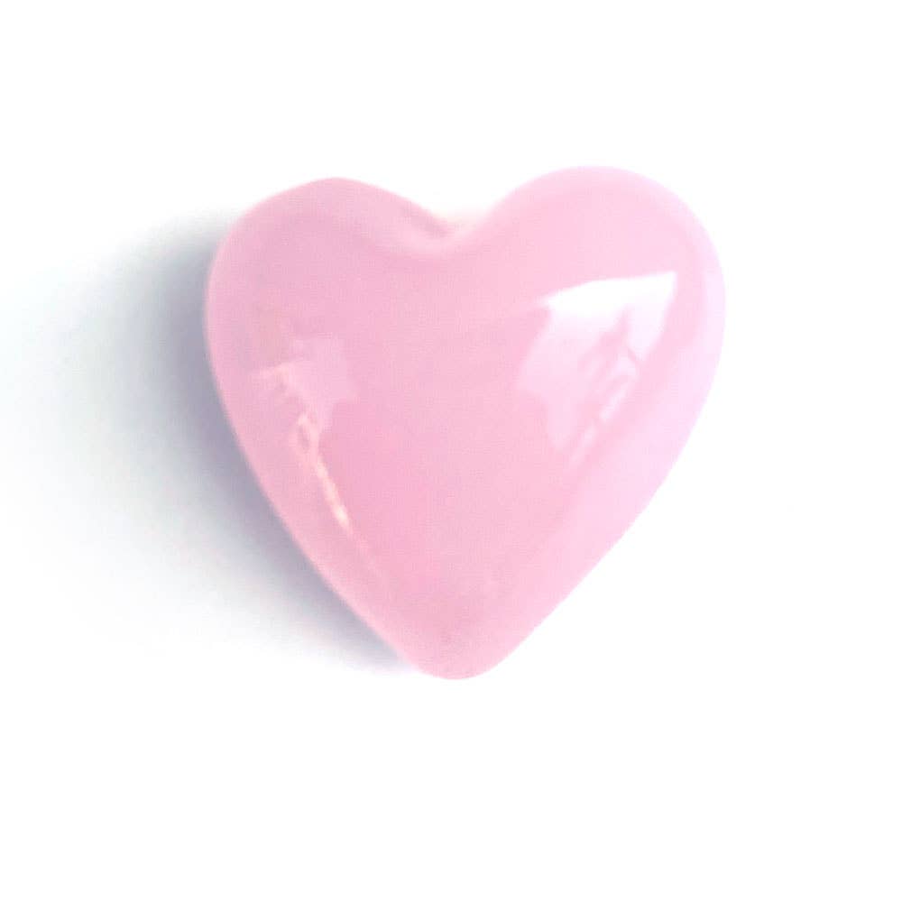 1&quot; Glass Pocket Hearts - Red - Blue - Pink