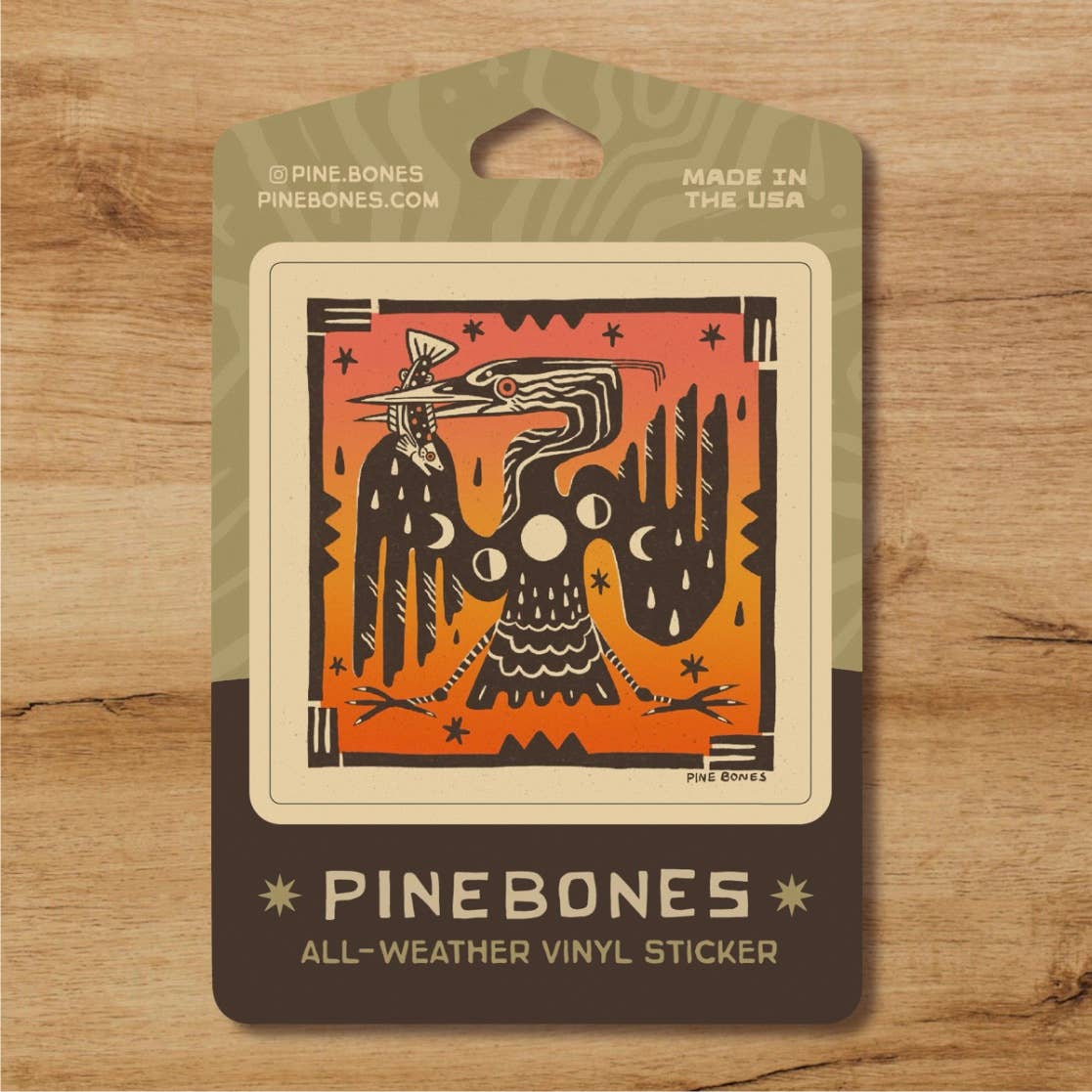 Heron Moon Dance - Durable &amp; Weatherproof Sticker