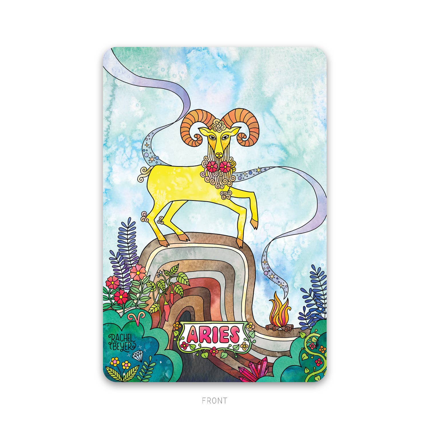 Aries Zodiac Mini Art Print