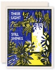 Their Light Still Shines Letterpress Sympathy Card