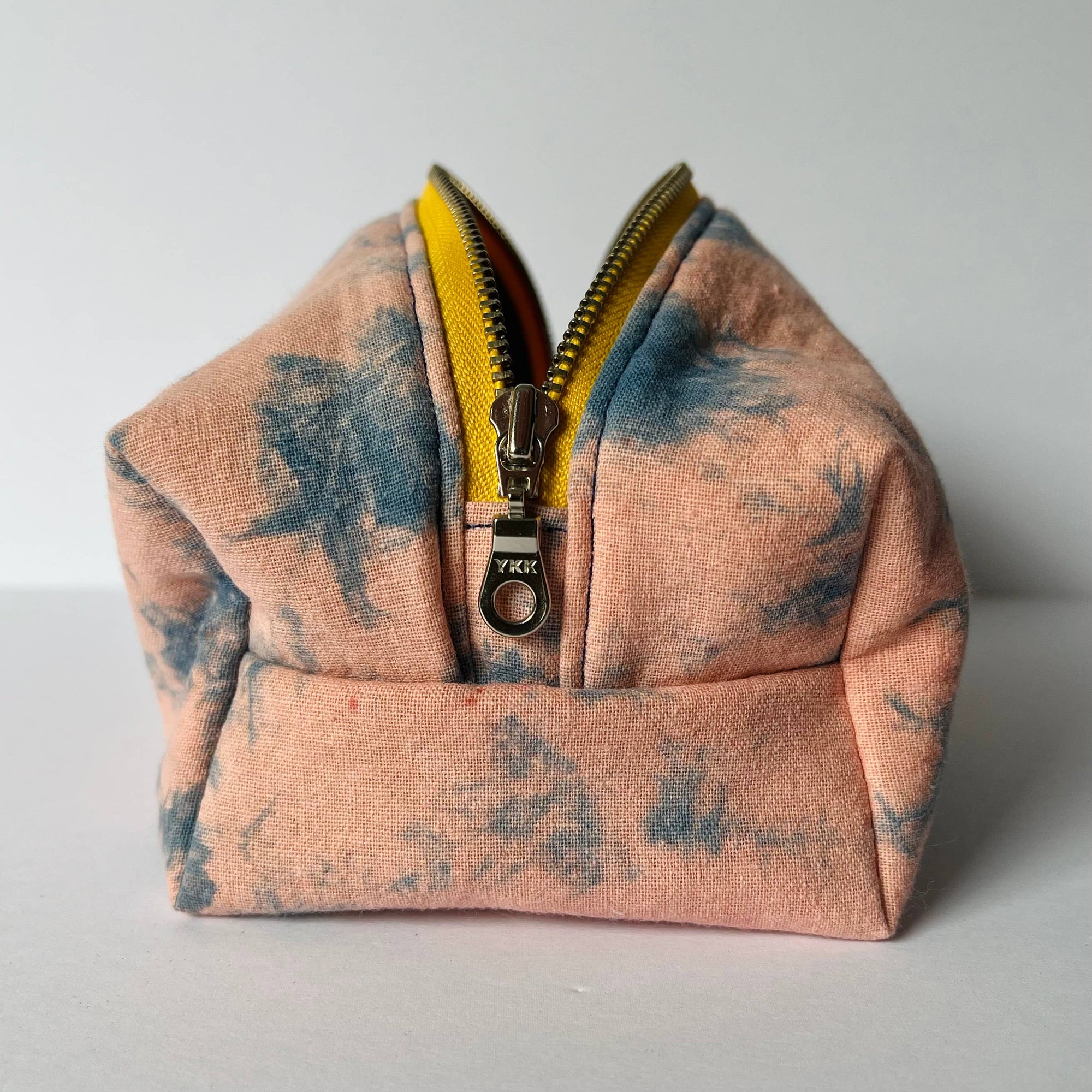 Boxy Toiletries Bag - Peach - Botanically Dyed
