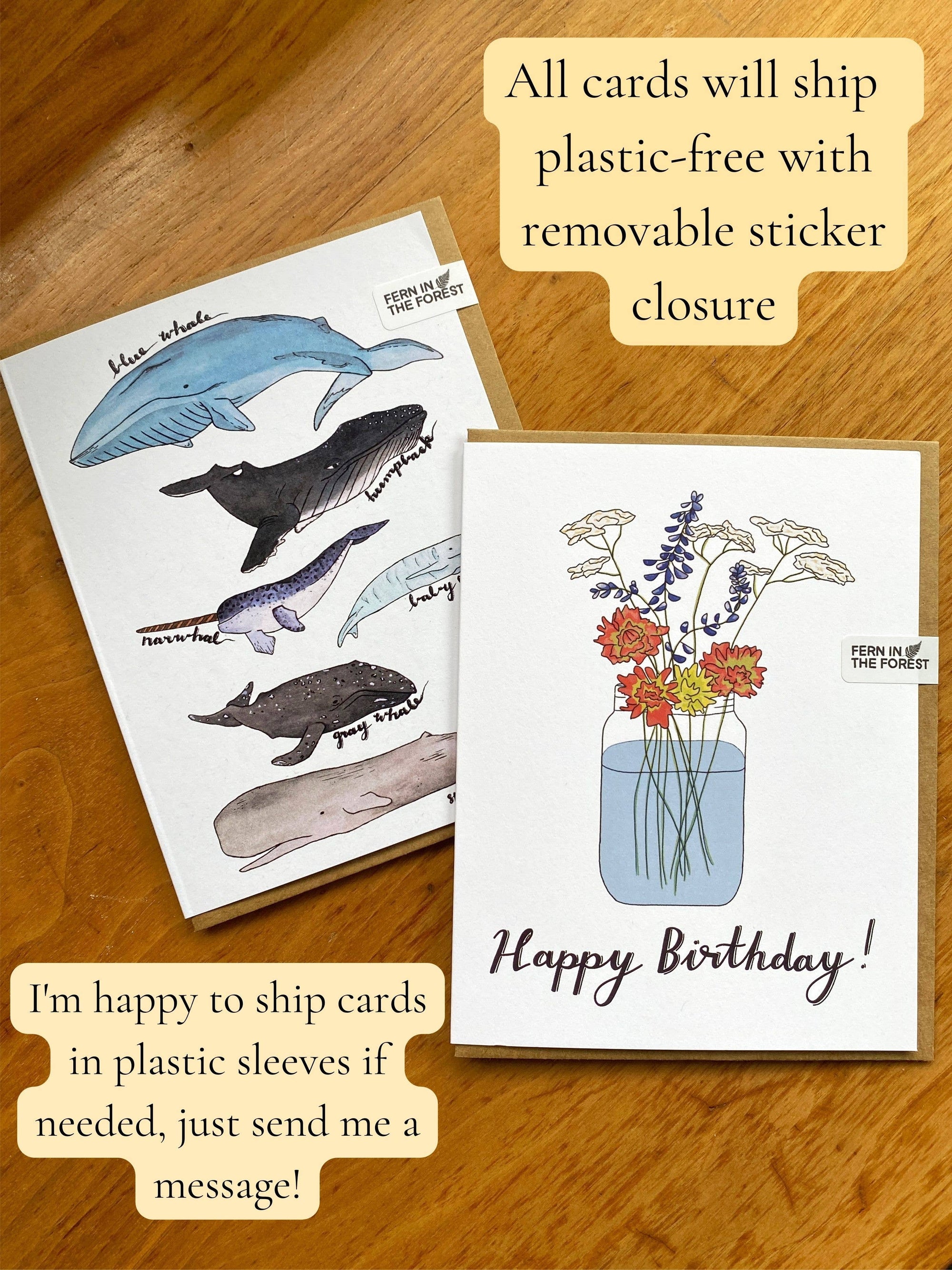 Watercolor Shark Card