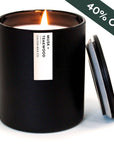 Musk + Teakwood - Matte Black Tumbler Soy Candle