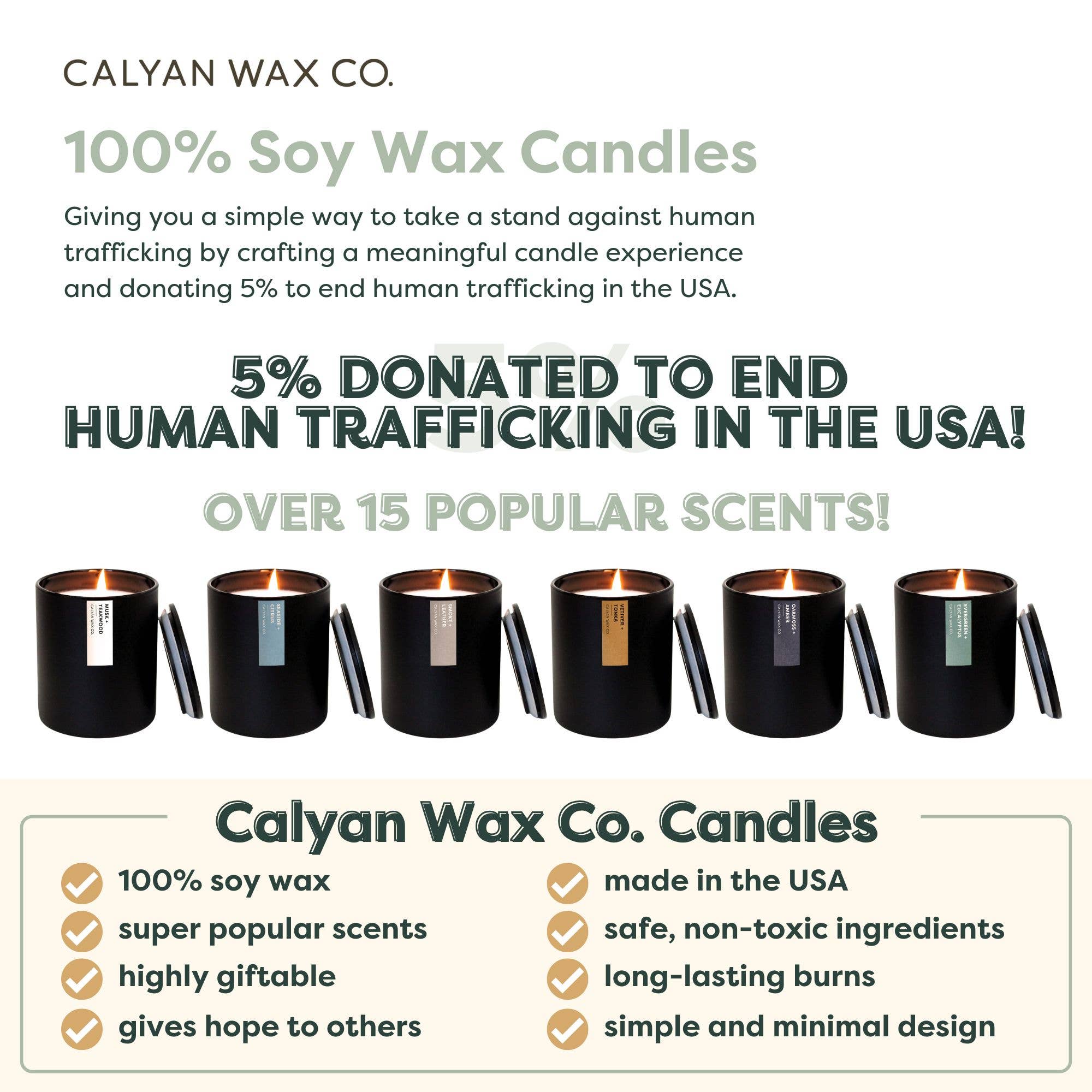 Musk + Teakwood - Matte Black Tumbler Soy Candle