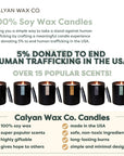 Cedar + Tobacco - Matte Black Tumbler Soy Candle