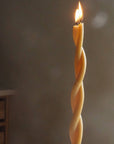 Beeswax tapers Twin flames