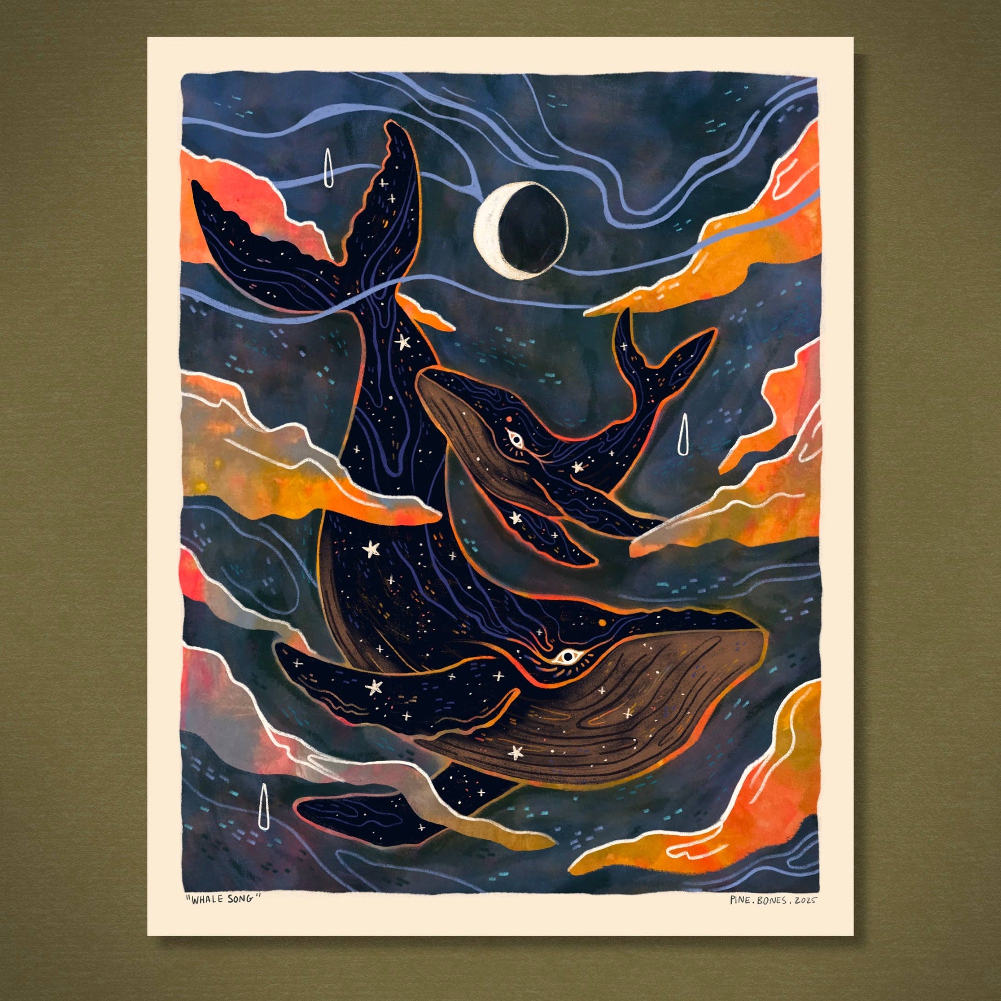 Whale Song - 8x10 Nature Wilderness Art Print 