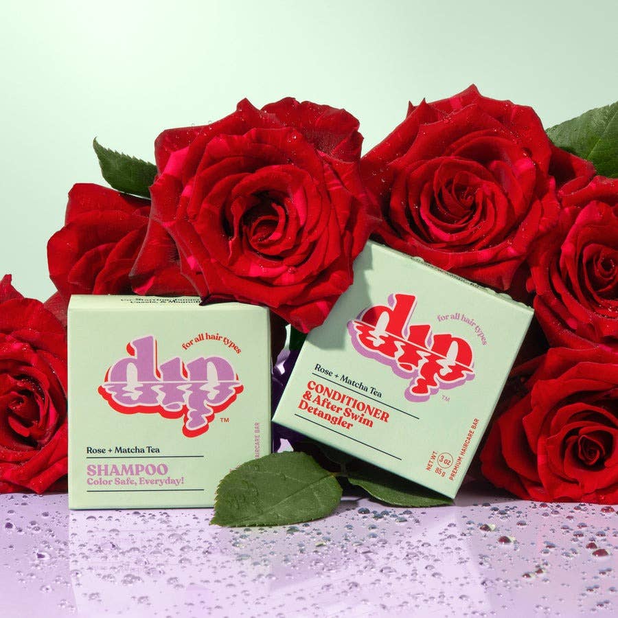 Color Safe Shampoo Bar for Every Day - Rose &amp; Matcha Tea