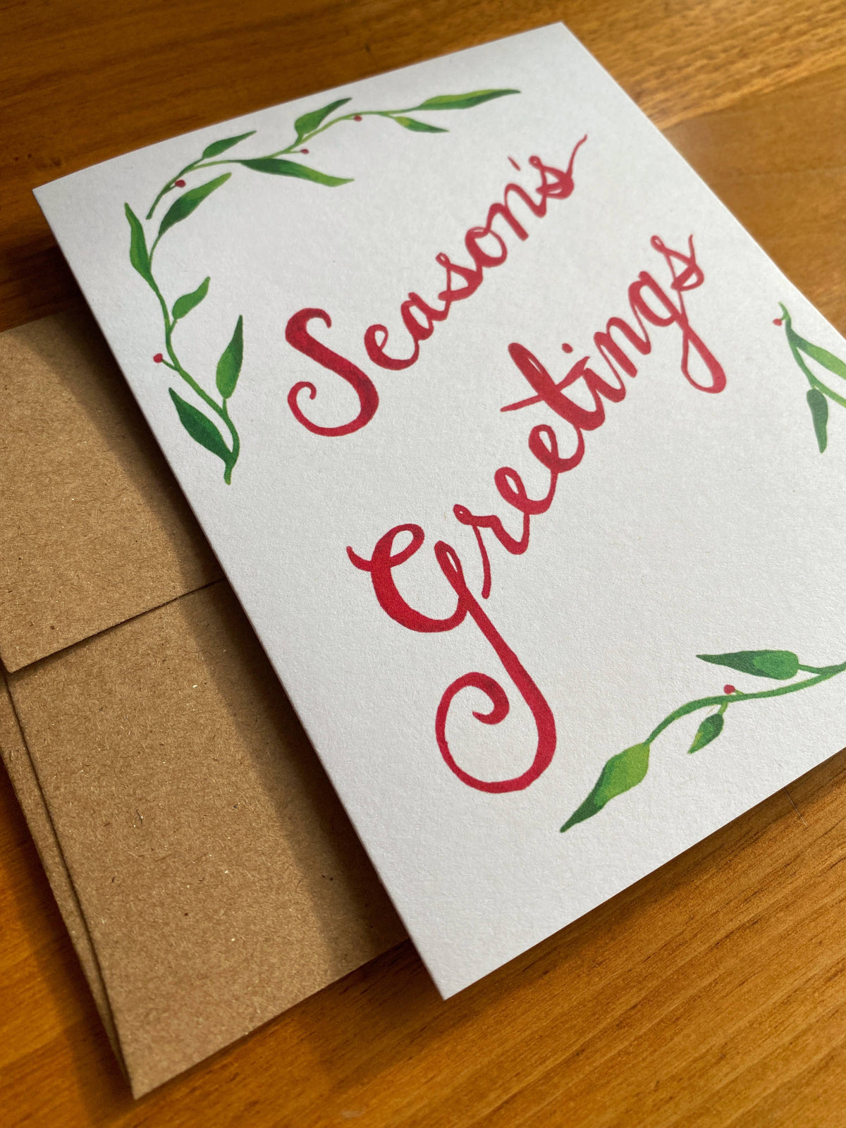Seasons Greetings Holiday Greeting Card