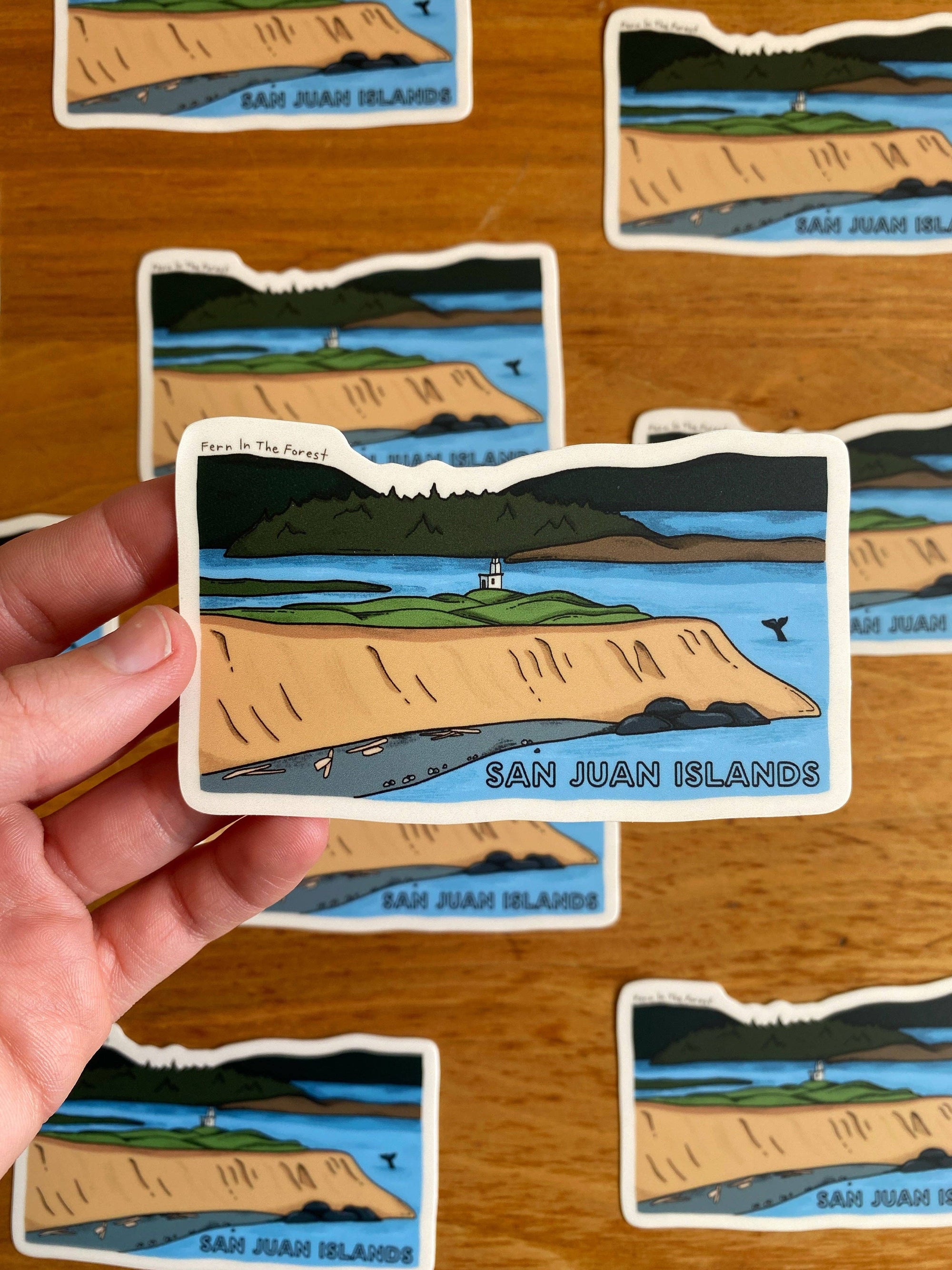 San Juan Island National Historical Park Illustrated Sticker | 3.8” x 2.25”