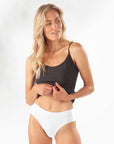 Maggie's Organics - Organic Cotton Bikini Underwear 2 Pack: L / Black
