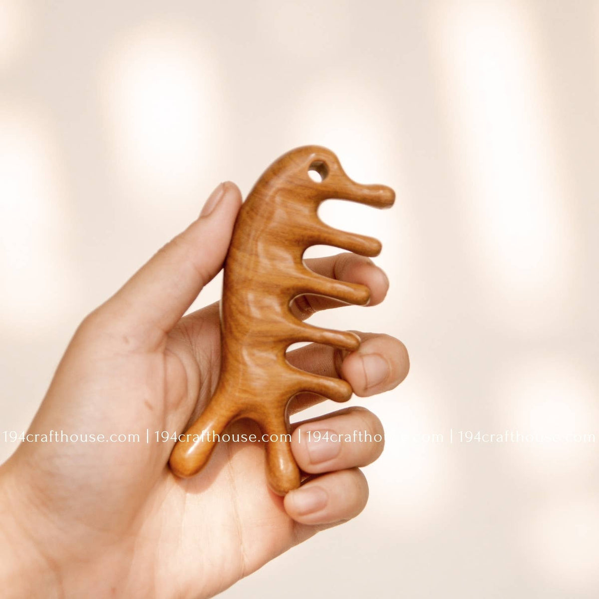 Natural Wooden Scalp Massage Comb  - Gifts For Mom
