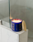 Indigo + Yuzu - 3 Wick Clear Glass Tumbler Soy Candle