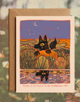 Thankful – Blank Greeting Card with Nature Illustration