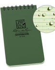 Rite in the Rain 3" x 5" Top Spiral Notebook, Green