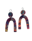 Arc Statment Patina Earrings