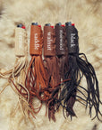 Luxe Buckskin Leather Fringe Lighter Case - 7 colors