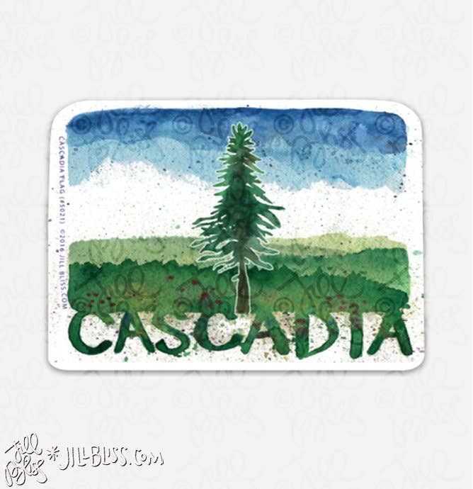 CASCADIA FLAG STICKER