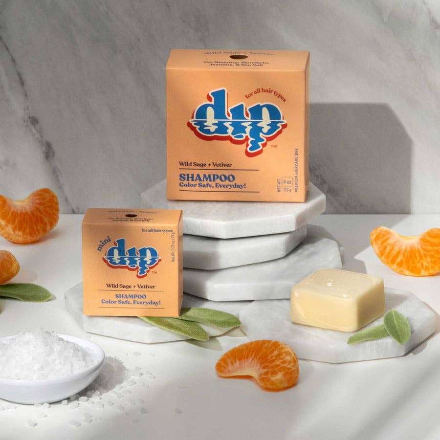 Dip - Color Safe Shampoo Bar for Every Day - Wild Sage &amp; Vetiver: 4 oz