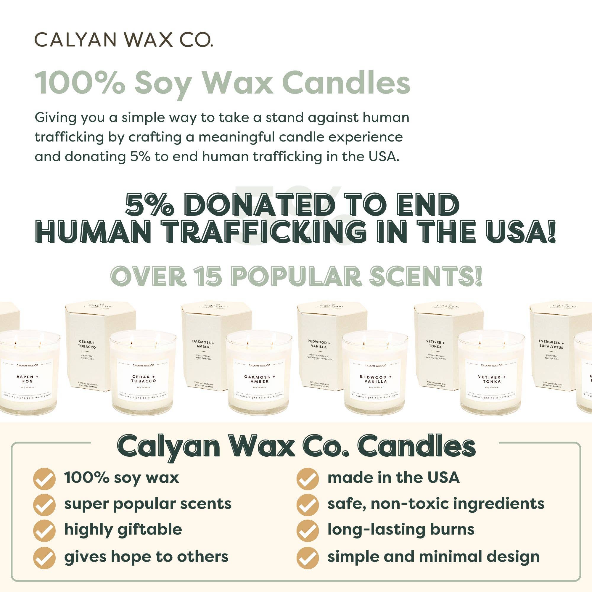Palo Santo + Cypress - Glass Tumbler Soy Candle