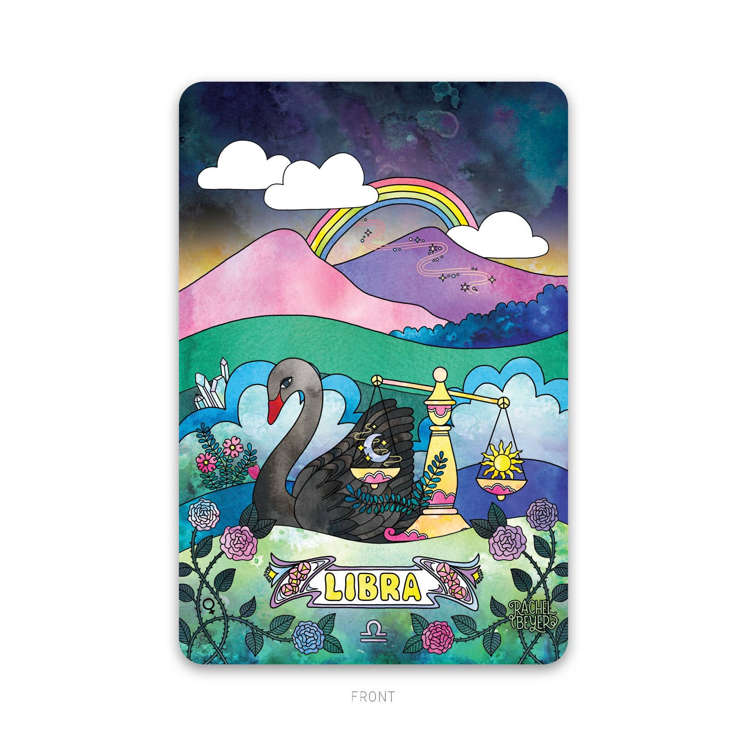 Libra Zodiac Mini Art Print