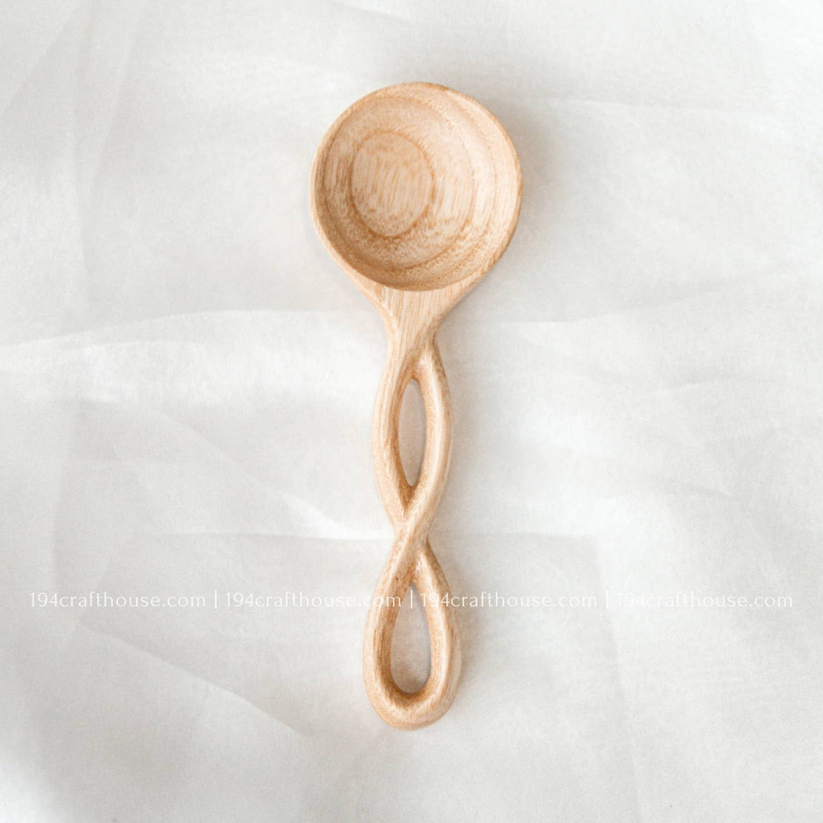 Twisted Handle Small Wooden Spices Spoons - Measuring Spoons