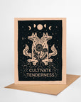 Tenderness– Blank Greeting Card Nature Illustration 