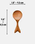 Handcarved Wooden Coffee, Tea Spoon - Measuring Spoon