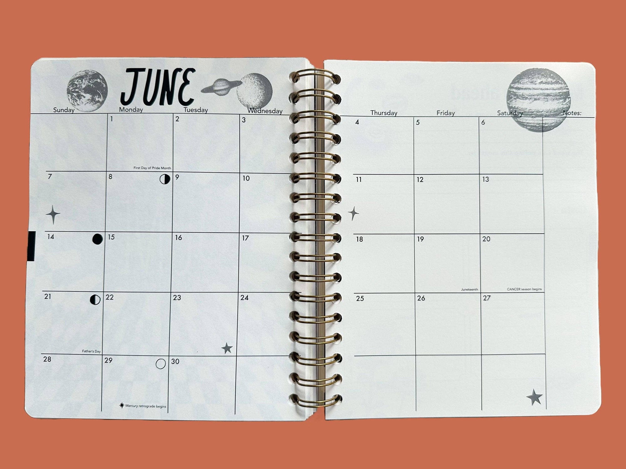 PRE-ORDER | Undated Flexible Planner, Flower Power Cover